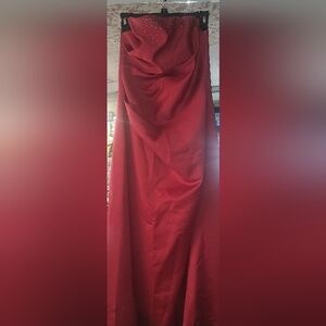 Roberta Bridal Strapless Scarlet Gown